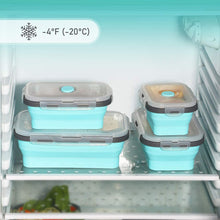 Laden Sie das Bild in den Galerie-Viewer, Faltbare Frischhalteboxen 8tlg.Set