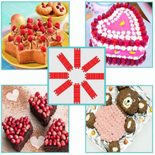 Laden Sie das Bild in den Galerie-Viewer, Silikon-Puzzle-Backform rot 4-teilig