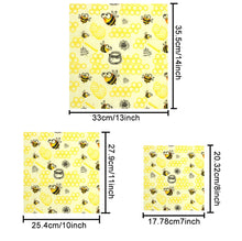 Laden Sie das Bild in den Galerie-Viewer, Wiederverwendbare Bienenwachs Frischhaltefolie 3er Pack
